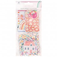 American Crafts Rainbow Avenue Ephemera Die-Cuts 70/Pkg