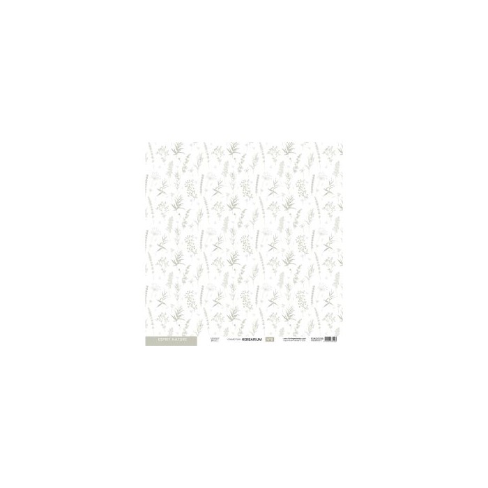 Colección de papeles decscrapbooking Herbarium Florilèges Design 30x30cm FDPI223009