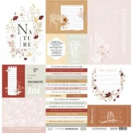 Colección de papeles decscrapbooking Herbarium Florilèges Design 30x30cm FDPI223009