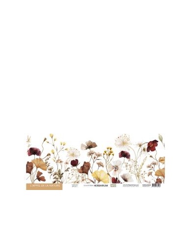 Colección de papeles decscrapbooking Herbarium Florilèges Design 30x30cm FDPI223009
