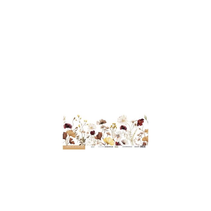 Colección de papeles decscrapbooking Herbarium Florilèges Design 30x30cm FDPI223009