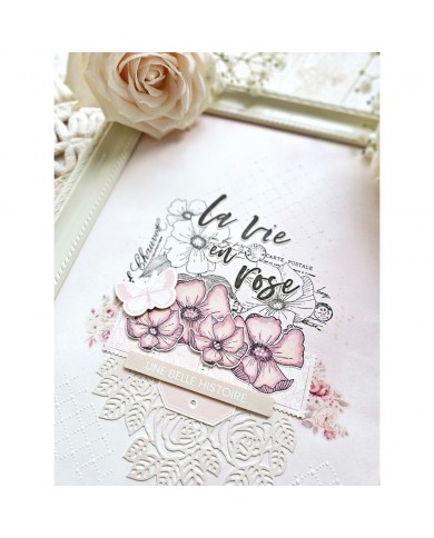 Die cuts LA VIE EN ROSE florilegesdesign FDDC124001