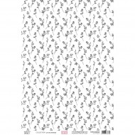 Papel de Calco con diseño A4 LA VIE EN ROSE 4 florilegesdesign FDPC124004