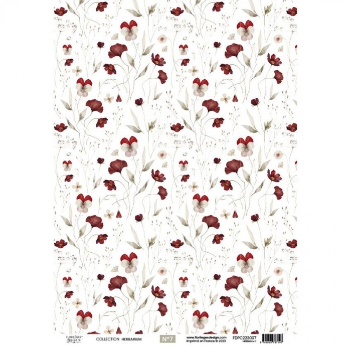 Kit papeles de calco A4 x 4 HERBARIUM florilegesdesign FDPC2230010