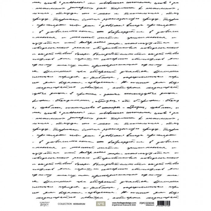 Kit papeles de calco A4 x 4 HERBARIUM florilegesdesign FDPC2230010