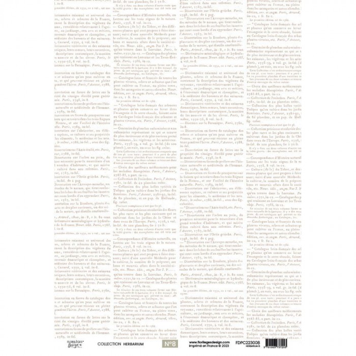 Kit papeles de calco A4 x 4 HERBARIUM florilegesdesign FDPC2230010