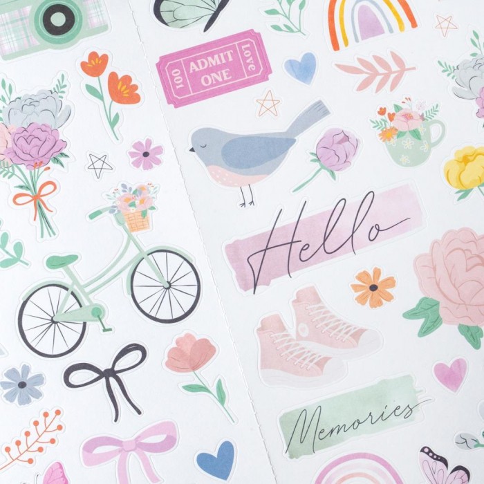 American Crafts Rainbow Avenue Stickers 6"X12" 100/Pkg