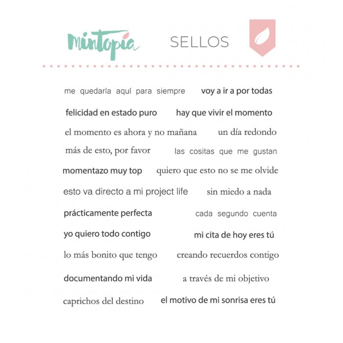Sello Frases para alfabeto Documenta voy a ir a por todas SEMT000222