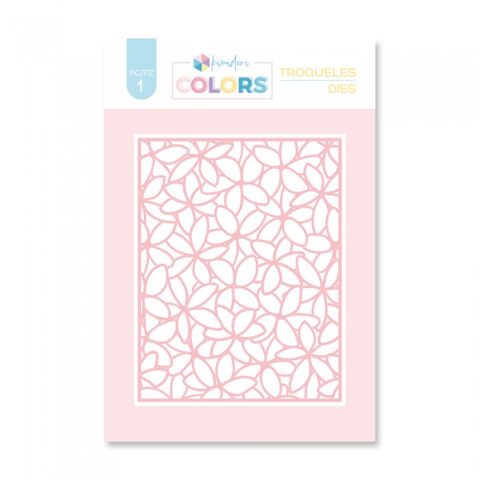 Troquel Kimidori Colors Fondo floral TQKM000120