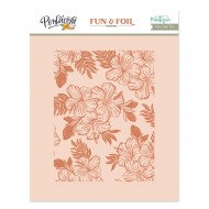 Placa Hot Foil&Fun fondo hibiscus Pensacola de Mintopía VVMT028025