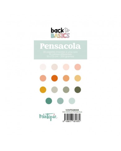 Pad papeles 15 x 7,5 cm Pensacolal Back To Basics de Mintopía Pad papeles 15 x 7,5 cm Pensacolal Back To Basics de Mintopía