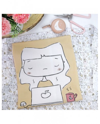 Panel de tela Un cafeíto y al lío Aluacid