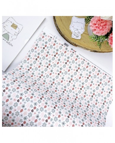 Papel laminado Campo de flores 32x45 cm aluacid