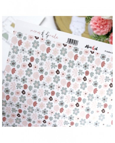 Papel laminado Campo de flores 32x45 cm aluacid