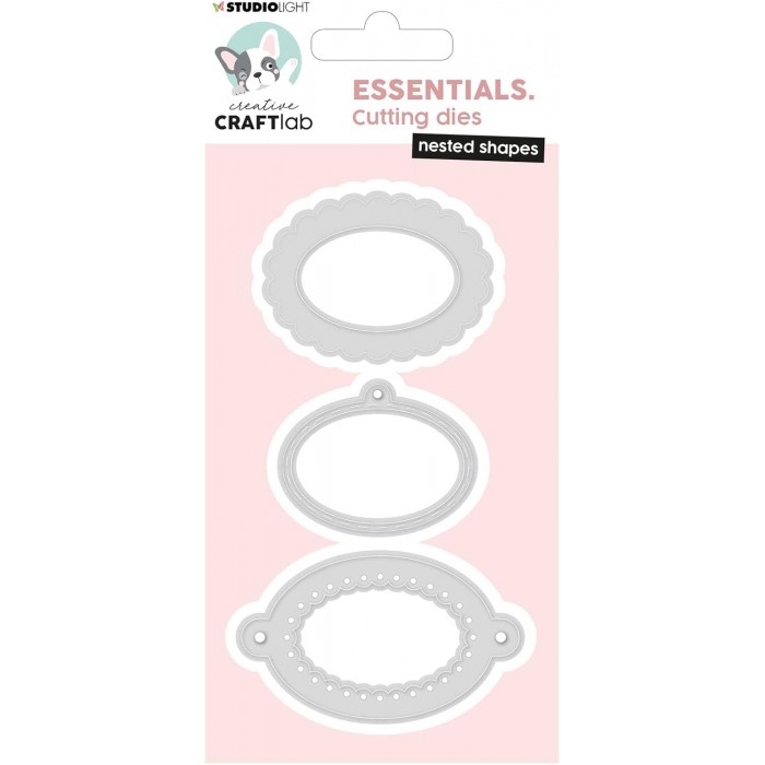 Troquel Studio Light Nr. 158, Nested Shapes Oval