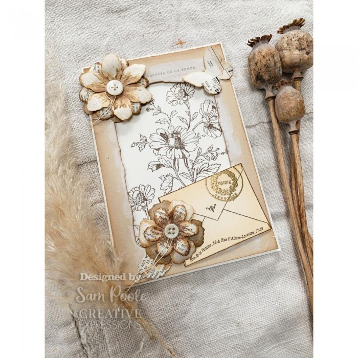 Troquel Creative Expressions Craft Dies By Sam Poole Shabby Basics- Layered Ripped Papers