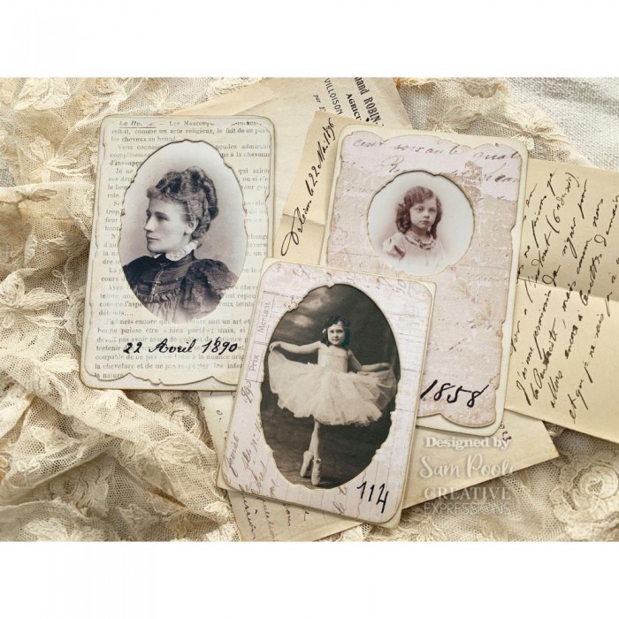 Troquel Creative Expressions Craft Dies By Sam Poole Shabby Basics- Layered Ripped Papers