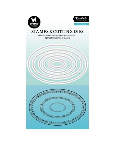 Troquel mas sello combinado Studio Light Nr. 70, Oval Frames