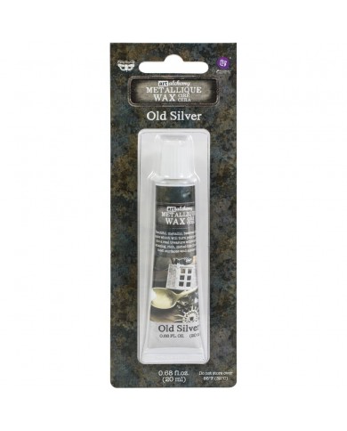 Ceras al agua Old Silver Finnabair Art Alchemy Metallique Wax .68 Fluid Ounce