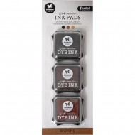 Tintas Nr. 12, Browns Studio Light Water-Reactive Ink Pads 3/Pkg