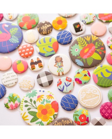 Button Press Bundle We R Memory Keepers incluye 3 tamaños de Pins