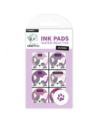 Kit de 6 tintas Studio Light Water-Reactive Nr20 Purples