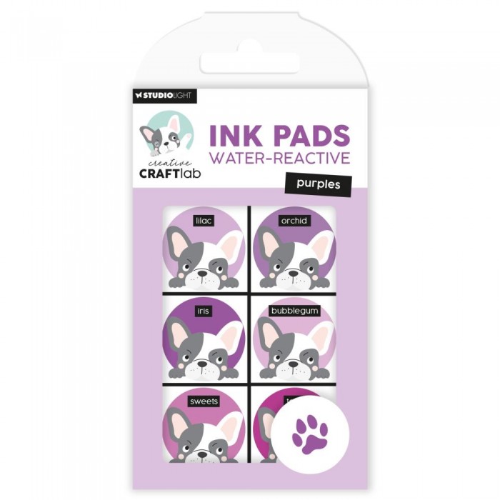 Kit de 6 tintas Studio Light Water-Reactive Nr20 Purples