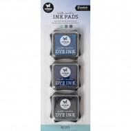 Tintas Nr. 15, Blues, Studio Light Water-Reactive Ink Pads 3/Pkg