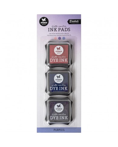 Tintas Nr. 16, Purples, Studio Light Water-Reactive Ink Pads 3/Pkg