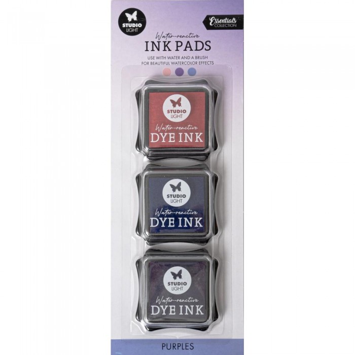 Tintas Nr. 16, Purples, Studio Light Water-Reactive Ink Pads 3/Pkg