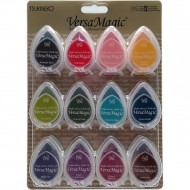 VersaMagic Dew Drop Multi-Surface Chalk Ink Pads 12/Pkg