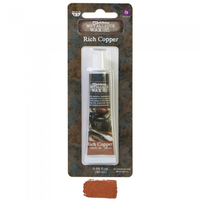 Ceras al agua Rich Copper Finnabair Art Alchemy Metallique Wax .68 Fluid Ounce
