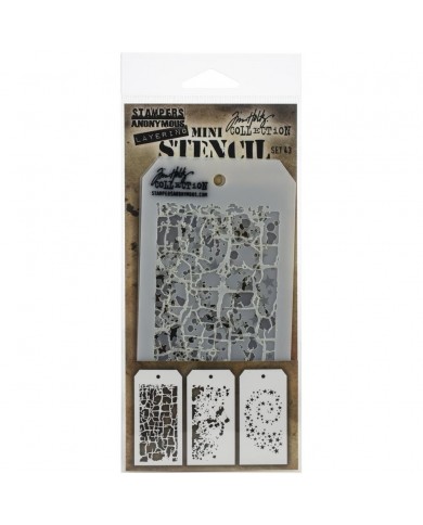 Kit Mini Stencil By Tim Holtz - Set43