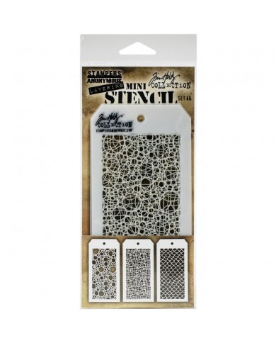 Kit Mini Stencil By Tim Holtz - Set46