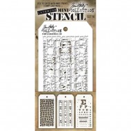 Kit Mini Stencil By Tim Holtz - Set16