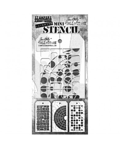 Kit Mini Stencil By Tim Holtz - Set59