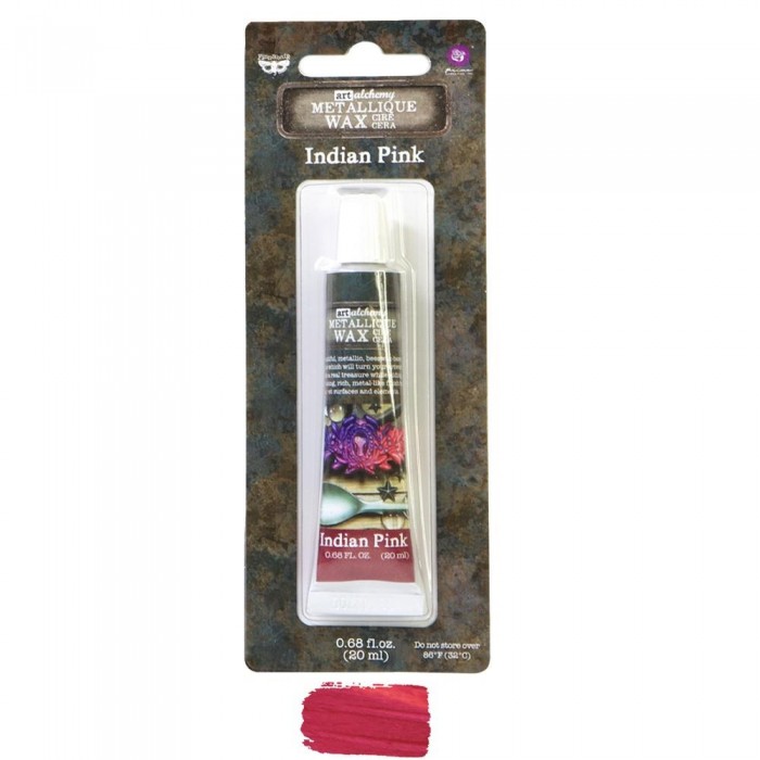 Ceras al agua Indian Pink Finnabair Art Alchemy Metallique Wax .68 Fluid Ounce