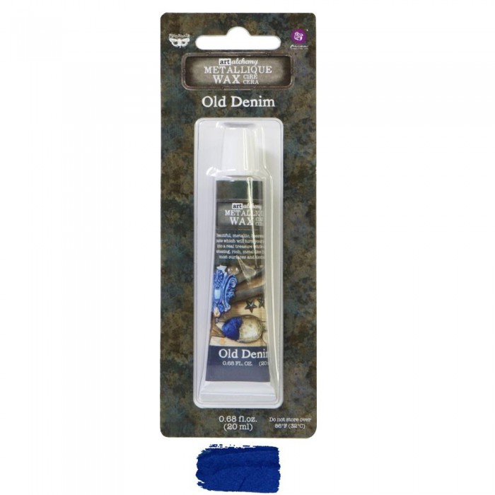Ceras al agua Old Denim Finnabair Art Alchemy Metallique Wax .68 Fluid Ounce