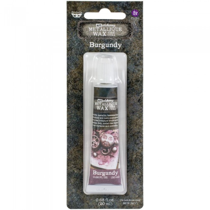 Ceras al agua Burgundy Finnabair Art Alchemy Metallique Wax .68 Fluid Ounce