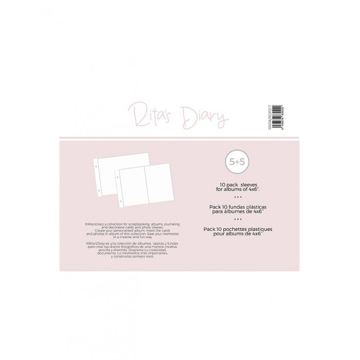 Sobre para 4x6" Mixed pocket sleeves for Rita's Diary