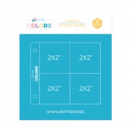 Fundas Kimidori Colors 4"x4" 4 bolsillos modelo 2