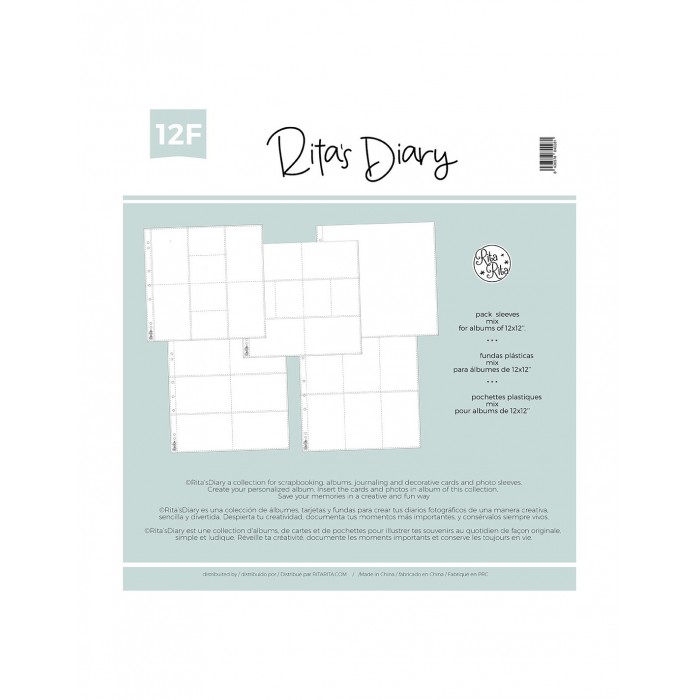 Fundas 12F x 10 unidades surtidas 12x12” Ritas Diary