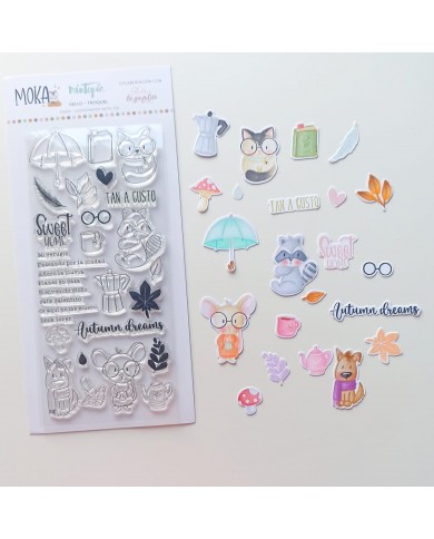 Sello y troquel Moka de Mintopía