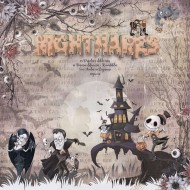 Colección de papeles 8x8" Bellaluna Crafts con 24 papeles doble cara Nightmares