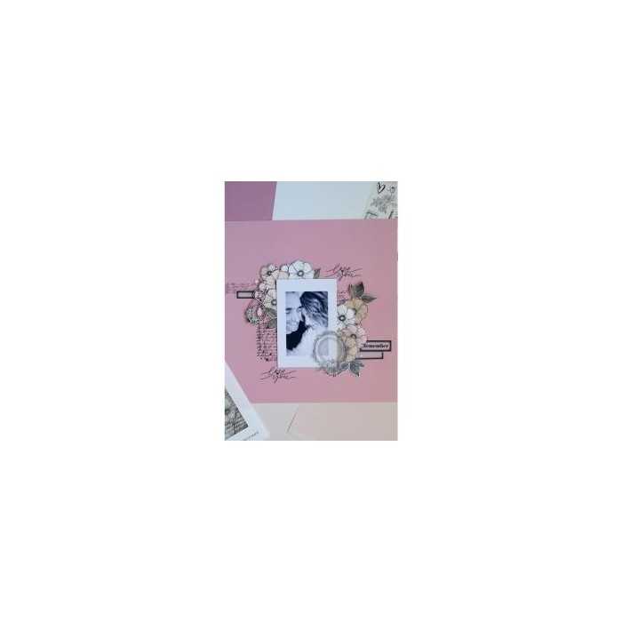 Sello de madera y caucho FLOWERS AND LEAVES Florileges FF124016