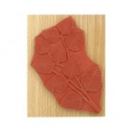 Sello de madera y caucho REALISTIC FOLIAGE Florileges