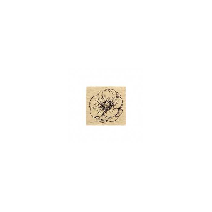 Sello de madera y caucho SKETCHED FLOWER Florileges FE117081