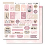 Colección de papeles 12x12 LA VIE EN ROSE Florileges FDPI124011