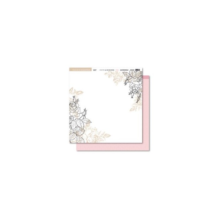 Colección de papeles 12x12 LA VIE EN ROSE Florileges FDPI124011