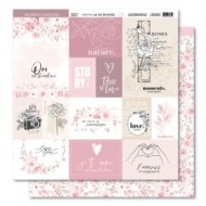 Colección de papeles 12x12 LA VIE EN ROSE Florileges FDPI124011